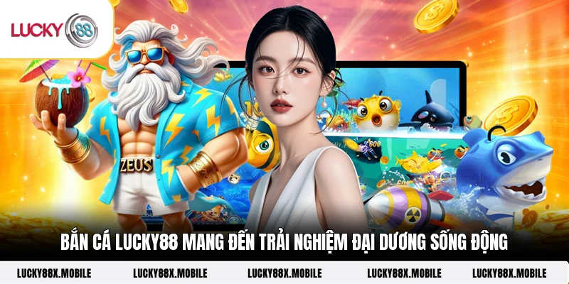 Bắn cá LUCKY88 mang đến trải nghiệm đại dương sống động