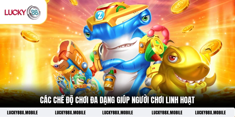 Các chế độ chơi đa dạng giúp người chơi linh hoạt