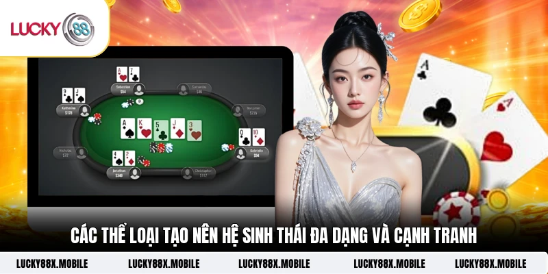 Các thể loại tạo nên hệ sinh thái đa dạng và cạnh tranh