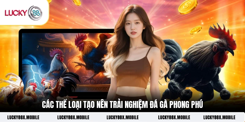 Các thể loại tạo nên trải nghiệm đá gà  phong phú