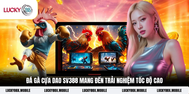 Đá gà cựa dao SV388 mang đến trải nghiệm tốc độ cao 
