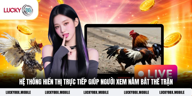 Hệ thống hiển thị trực tiếp giúp người xem nắm bắt thế trận