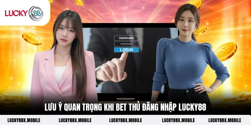 Lưu ý quan trọng khi bet thủ đăng nhập LUCKY88